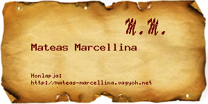 Mateas Marcellina névjegykártya